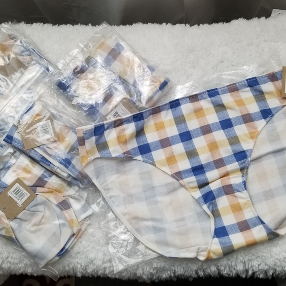 MADEWELL Jersey Bikini Rainbow Check Size X-Large - Picture 6 of 9